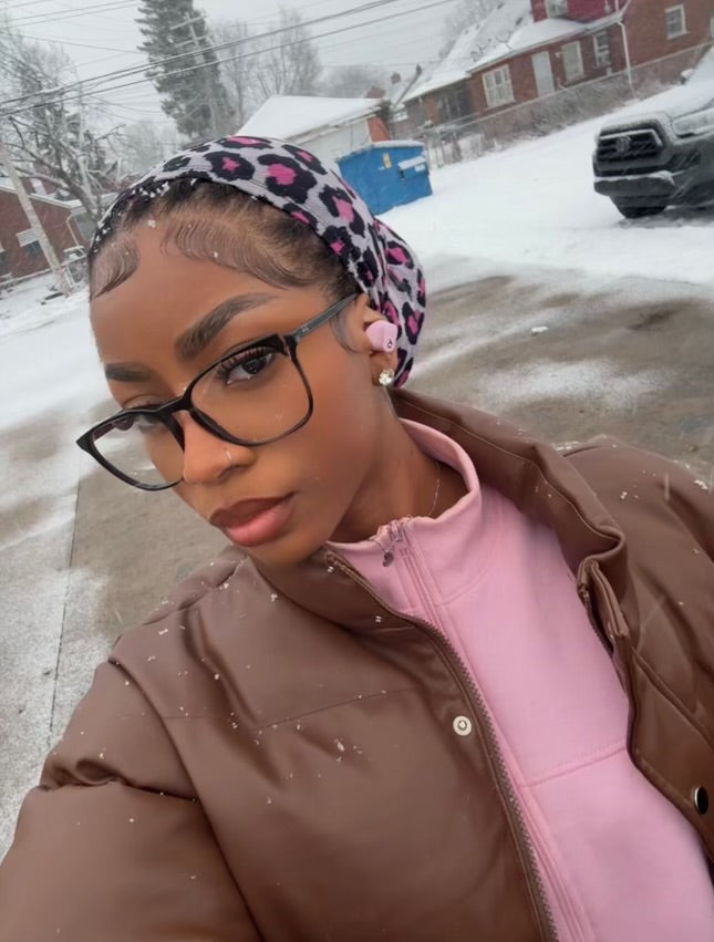 Hairweave Sleeve – Pink Leopard Print