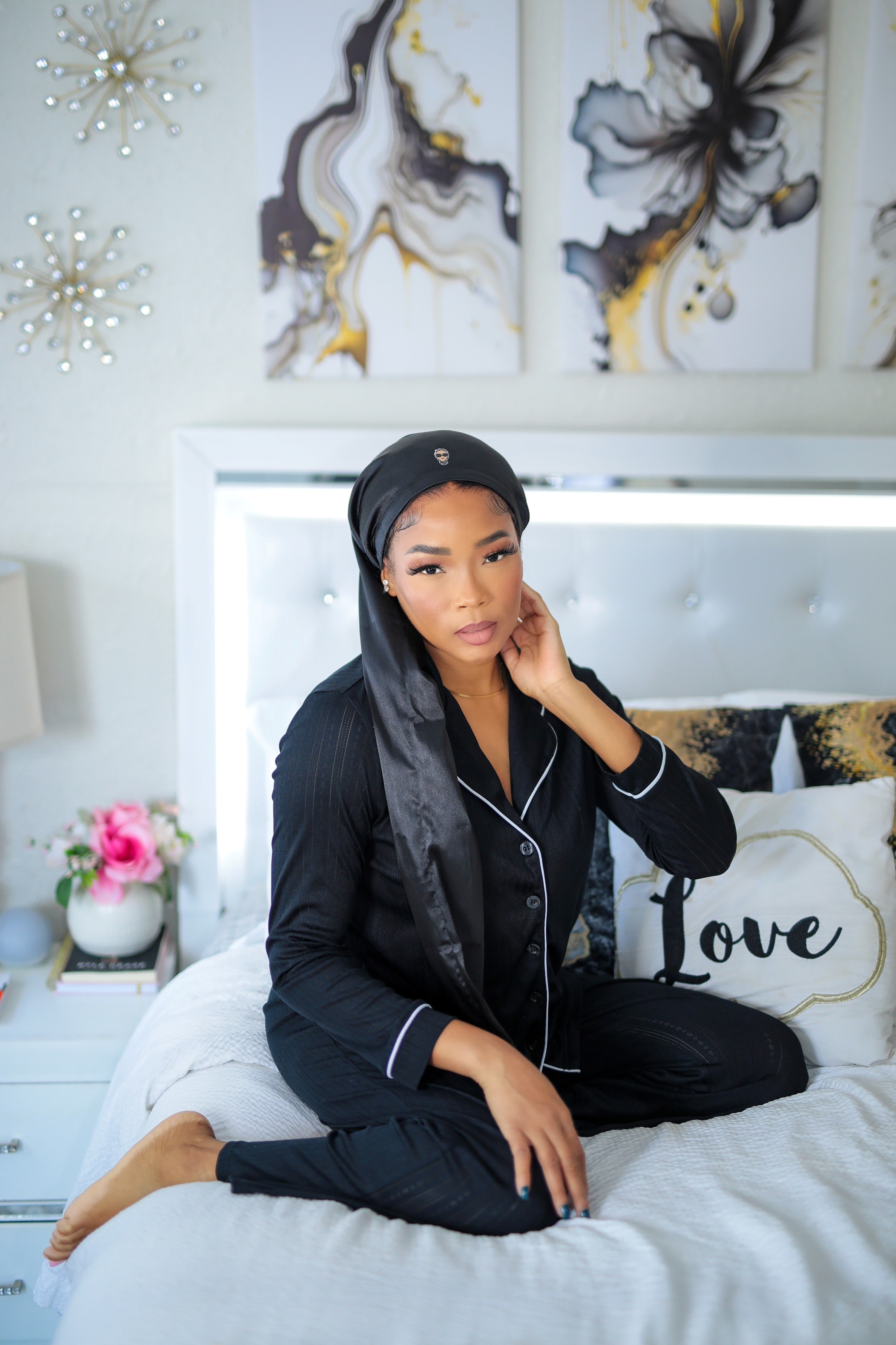 Hairweave Sleeve Satin – Black Sapphire | Sisterlocks, Microlocs & Long Hairstyles