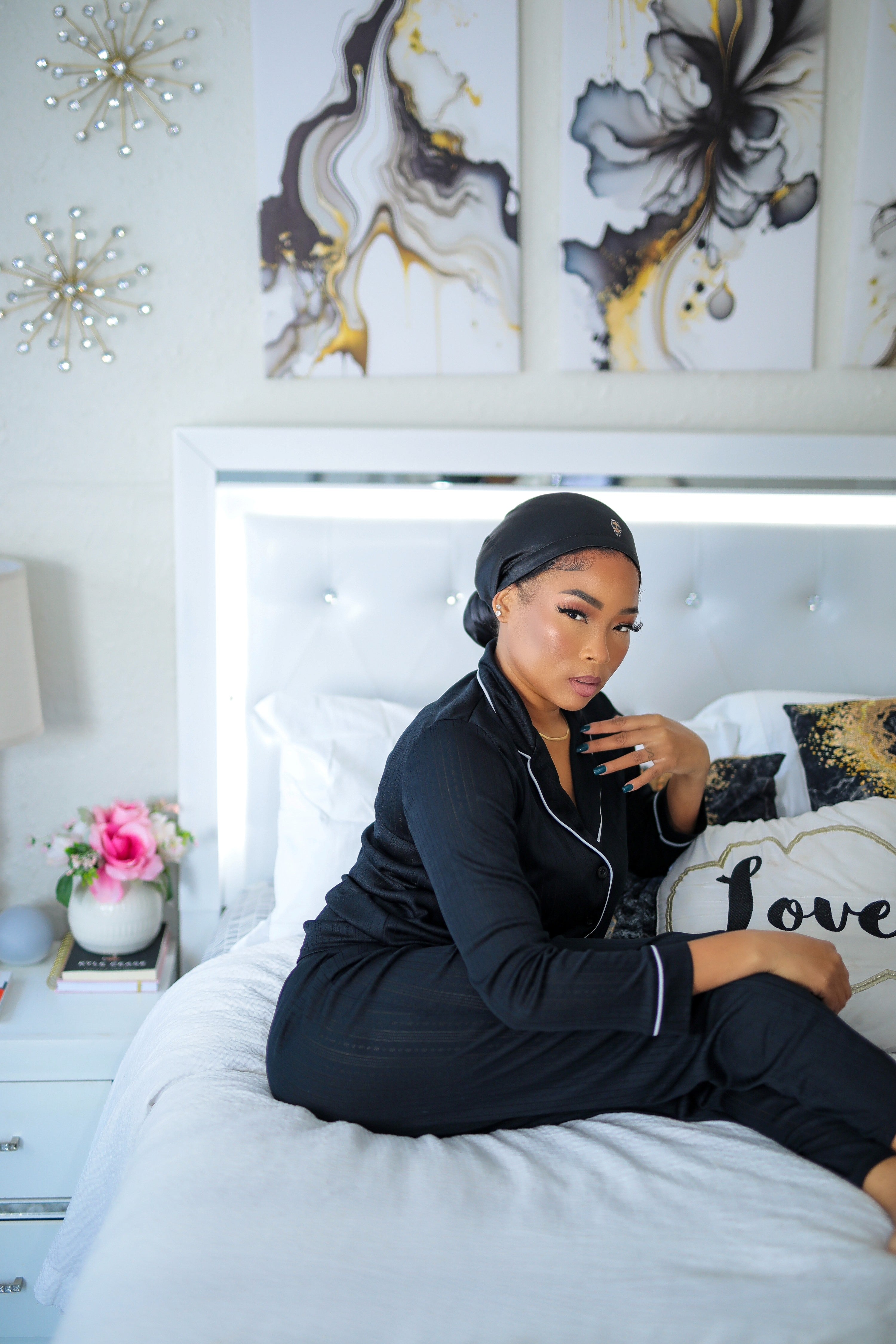 Hairweave Sleeve Satin – Black Sapphire | Sisterlocks, Microlocs & Long Hairstyles