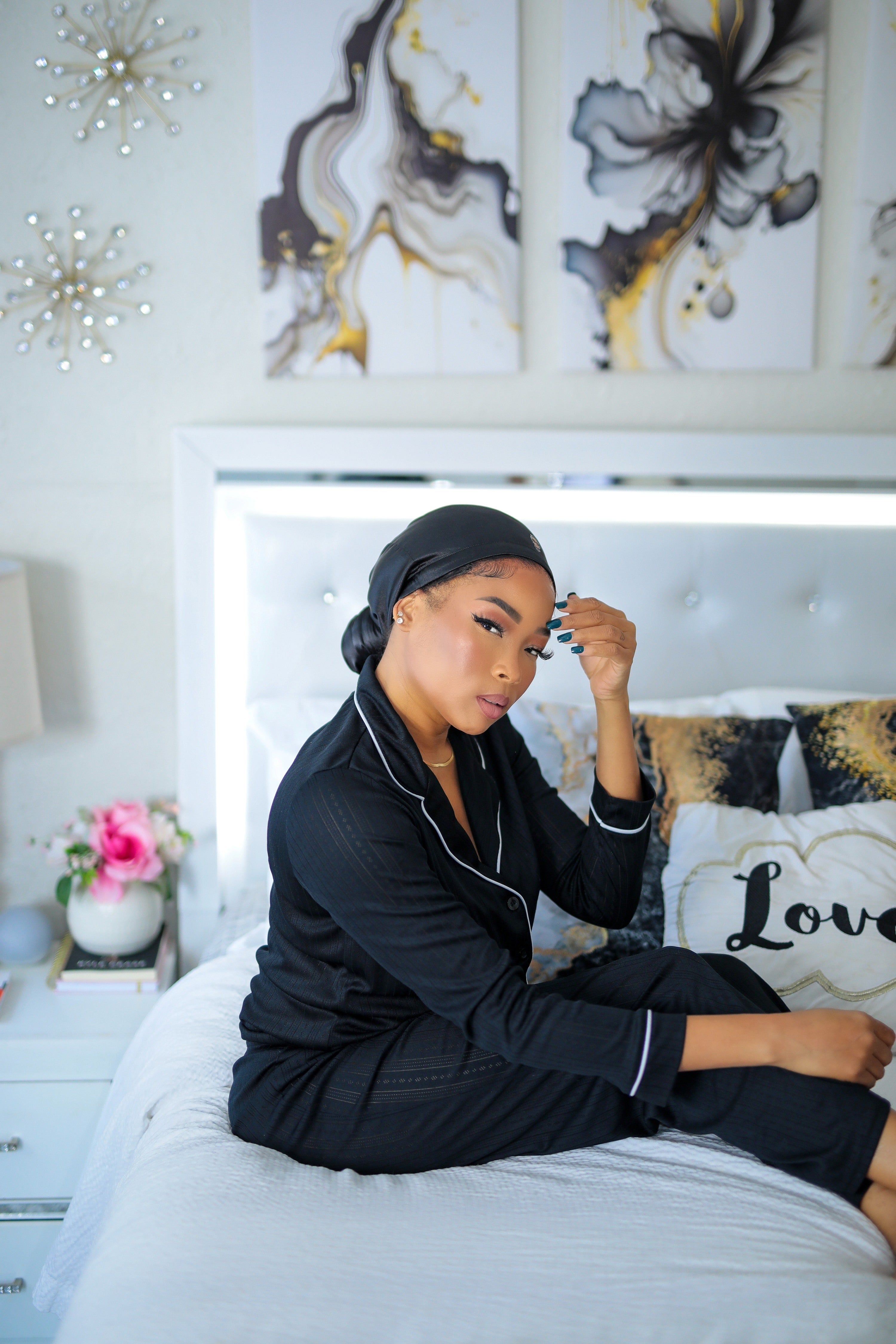 Hairweave Sleeve Satin – Black Sapphire | Sisterlocks, Microlocs & Long Hairstyles