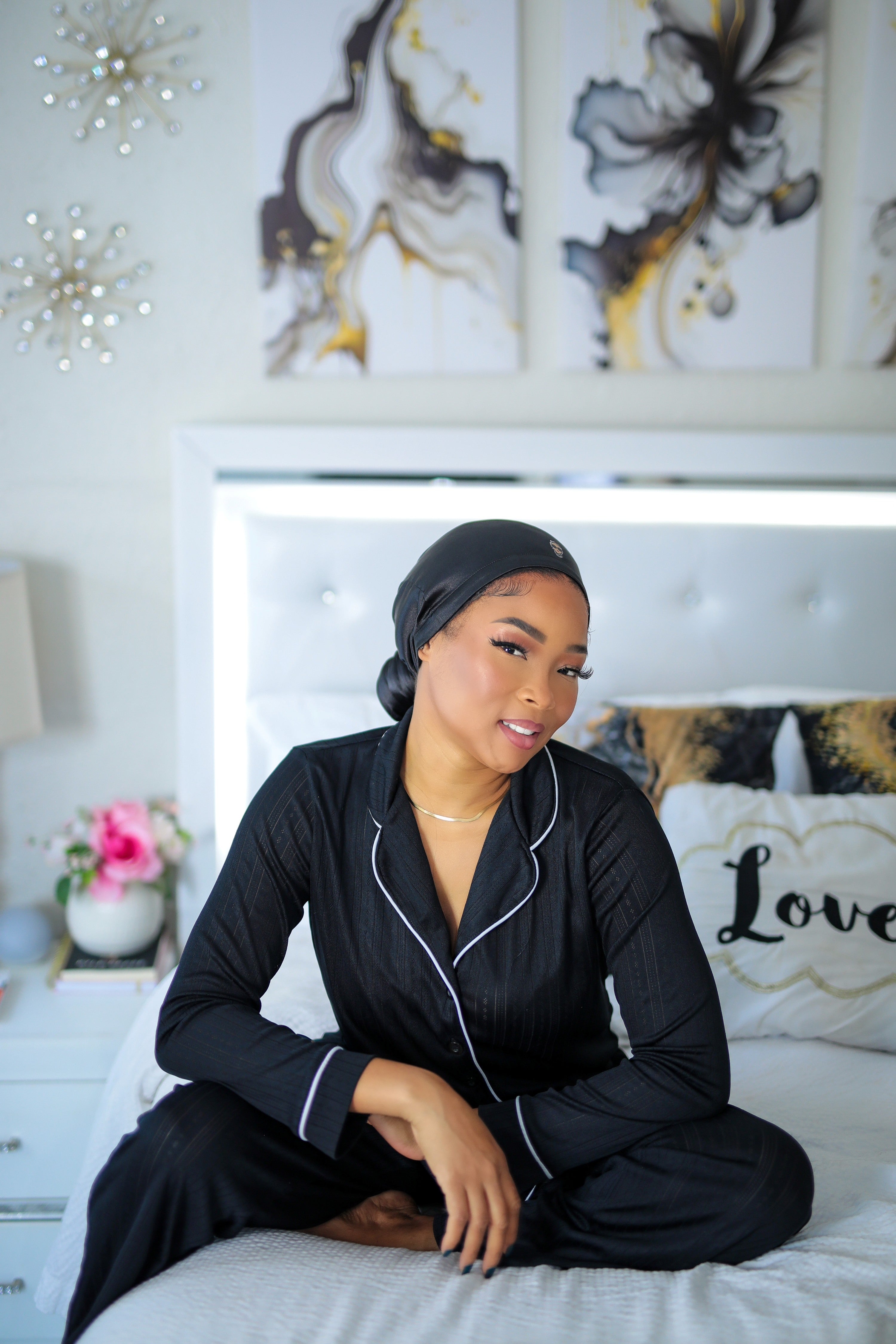 Hairweave Sleeve Satin – Black Sapphire | Sisterlocks, Microlocs & Long Hairstyles