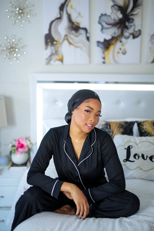 Hairweave Sleeve Satin – Black Sapphire | Sisterlocks, Microlocs & Long Hairstyles